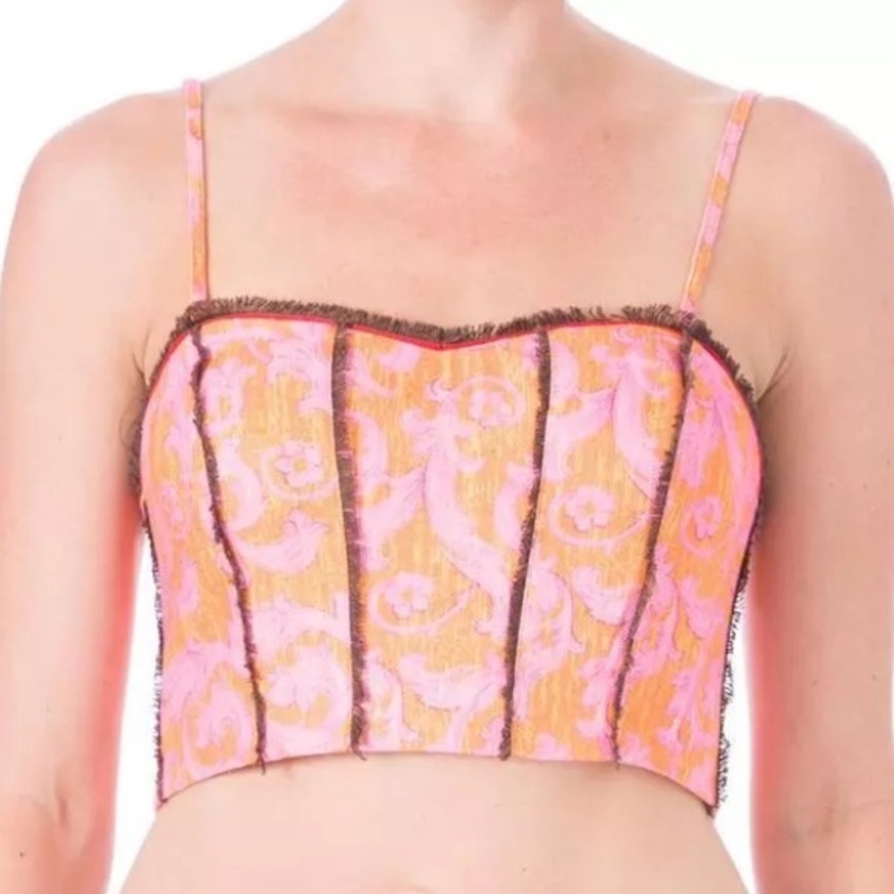 Elizabeth and James Candice Linen Bralette Top - Picture 3 of 3